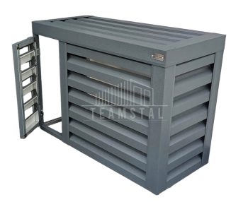 Osłona klimatyzatora - pompy ciepła 100x40x80 cm antracyt - drzwiczki TS558