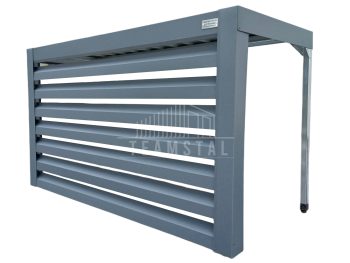 Osłona klimatyzatora - pompy ciepła 110x40x90 cm antracyt - zabudowana tylko front TS562