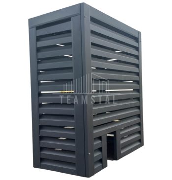 Osłona pompy ciepła 110x50x150 cm antracyt TS581
