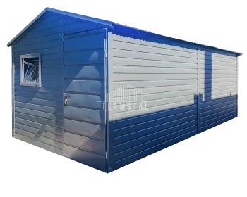 Schowek - Domek Ogrodowy 3x6 - Drzwi - Okno - Antracyt - Dach Dwuspadowy TS735
