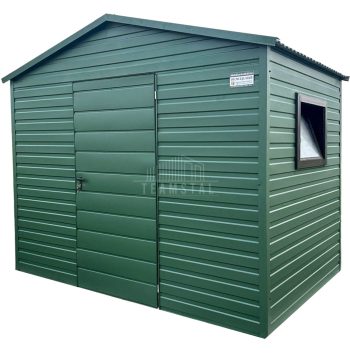 Schowek - Domek ogrodowy 3x2m - drzwi- okno  - zielony - dach dwuspadowy TS866