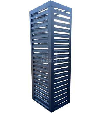 Osłona pompy ciepła 70x50x200 cm antracyt Zabudowa TS943
