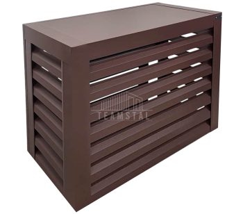 Osłona klimatyzatora - pompy ciepła 90x40x80 cm Ciemny brąz - Zabudowa TS908