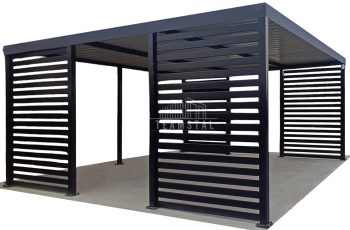 CarPort PREMIUM - Wiata samochodowa 5x5 Antracyt - TS1026
