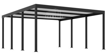 CarPort PREMIUM - Wiata samochodowa 5x5 Antracyt - TS1042