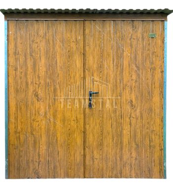 Schowek - domek ogrodowy 1,8x2,5 - drzwi - jasny orzech - drewnopodobny - dach spad w tył TS1124