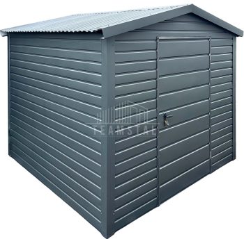 Schowek domek ogrodowy 2x2m - drzwi - antracyt - dach dwuspadowy TS1161