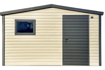 Schowek - domek ogrodowy 3x2m - drzwi - okno - biały - antracyt - dach dwuspadowy  TS1232